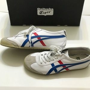 Onitsuka Tiger Mexico 66 white leather sneakers. Women’s Size 8 Men’s Size 6.5